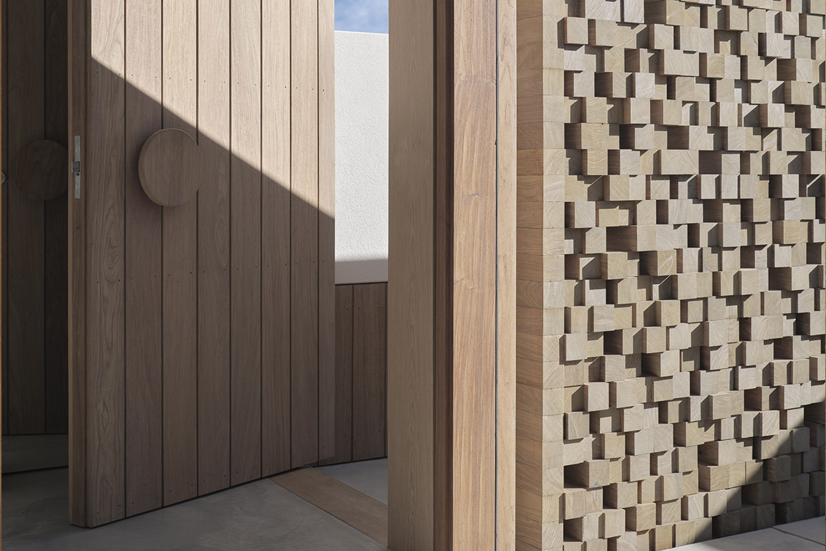 Pivot Doors Rosewood by Acacia Joinery